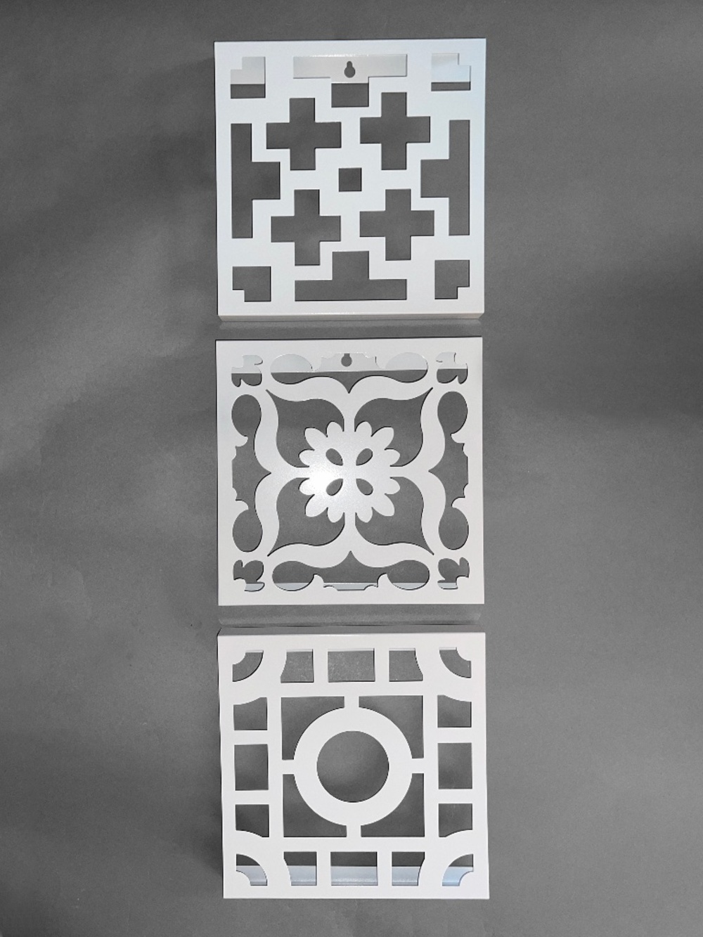 White Metal Die cut Wall Decorations